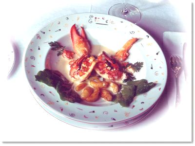 Roasted Lobster with Bourbon Vanilla Broth