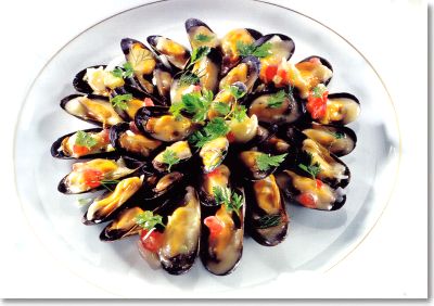 Etuvée of Cultivated Mussels with Onion