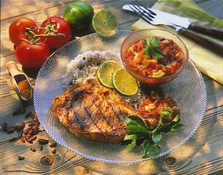 Veal Chops with Tomato Rougail