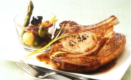 Veal Chops with Vegetable Ragout