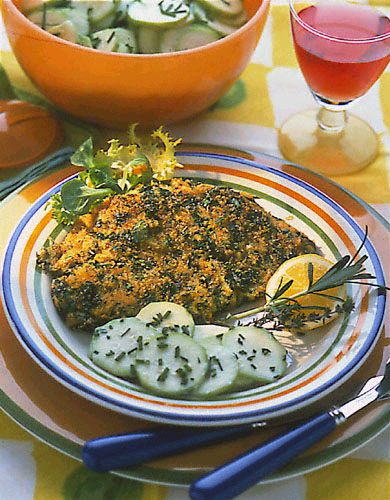 Veal Scaloppini Milanese with Herbs and Lemon