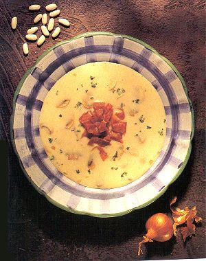 Mushroom, Cannellini Bean and Prosciutto Soup
