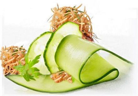 Cucumber Salad with Fried Onions