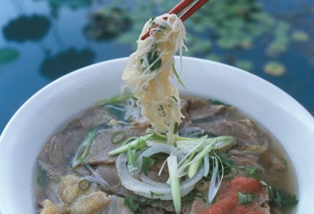 Pho bo - Vietnamese beef and rice noodle soup