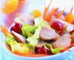 Rabbit salad with citrus zest
