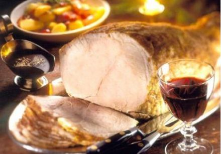 Roast Christmas Ham 