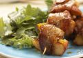 Peach and Pork Brochettes 