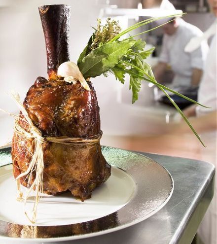 Braised Veal Shank with Exotic Pepper Jus