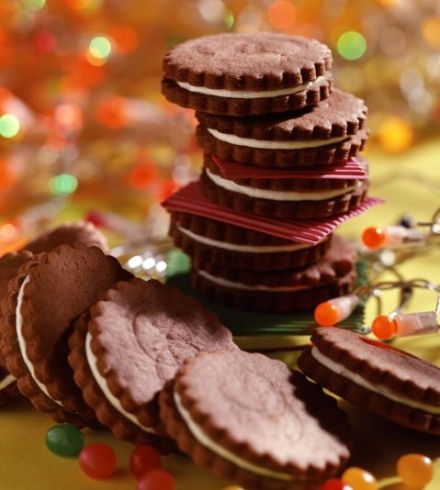 Chocolate-Vanilla Shortbread Cookies