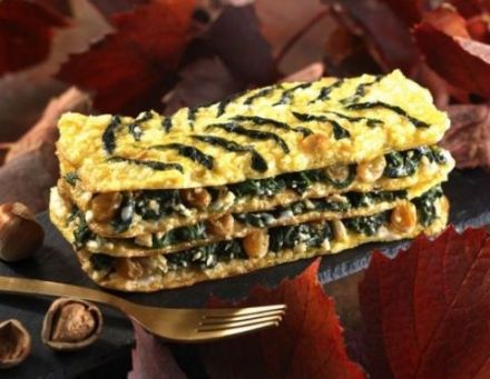 Grain Gratin with Spinach, Mille-Feuille Style
