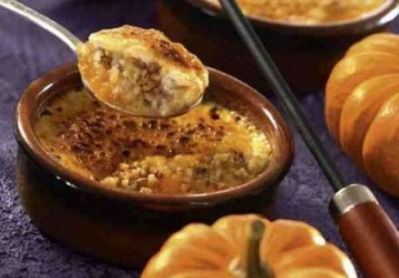 Couscous Gratin with Pumpkin, Crème Brûlée Style