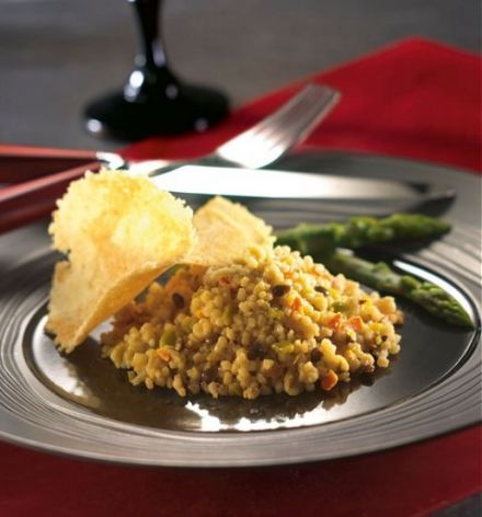 Mixed Grains and Asparagus, Risotto-Style