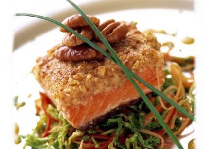 Fjord Trout with Pecans, Orange Sauce and Rosemary