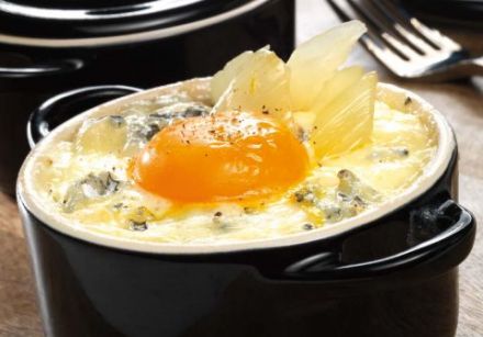 Sunny-Side-Up Eggs with Bresse Bleu