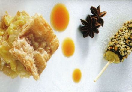 Apple Millefeuille with Star Anise and Spiced Ice Cream