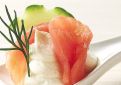Marinated Salmon with Lemon Mousse Mayo