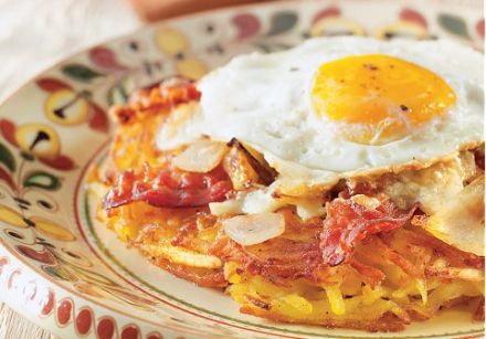 Rosti with Bacon and Eggs