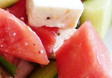 Watermelon and Cress Salad with Citrus Vinaigrette
