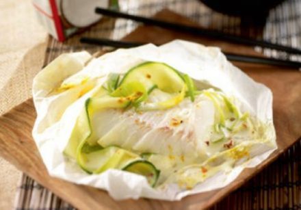 Fish and Coconut Milk Papillotes