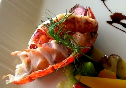Grilled Lobster Tails, Ginger-Lime Butter