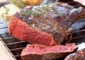 Beef prime rib with thyme butter