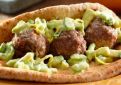 Meatball Kebabs with Avocado Tzatziki