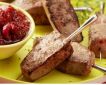 Calf’s Liver Brochettes with Raspberry Chutney
