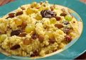 Masfouf with dates, grapes and dried fruit