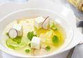 Summer Vegetables in Tomato Water Aspic with Carré Frais
