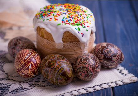 Paska or Ukrainian Easter Cake