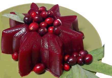 Cranberry pudding - Spanguolių drebučiai