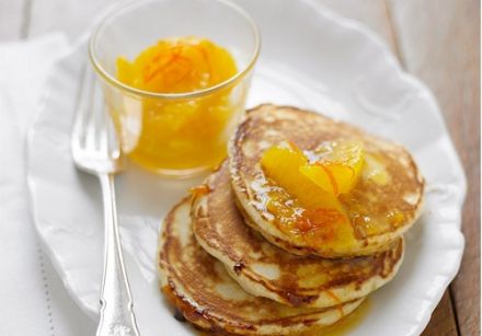 Buttermilk Pancakes with Orange Marmalade