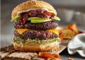 Black rice halloumi burger