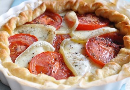 Chaussée aux Moines and Tomato Puff Pastry Tart