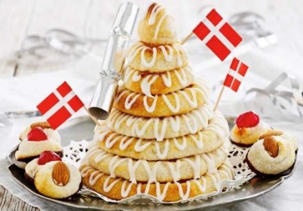 Kransekage - Danish marzipan wreath cake