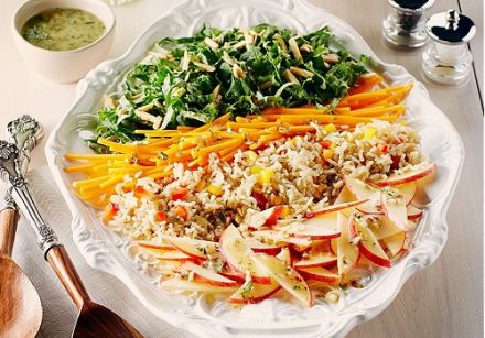 Kale, Brown Rice and Butternut Salad