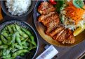 Baked Chicken Katsu with Cucumber Salad & Ginger Cabbage