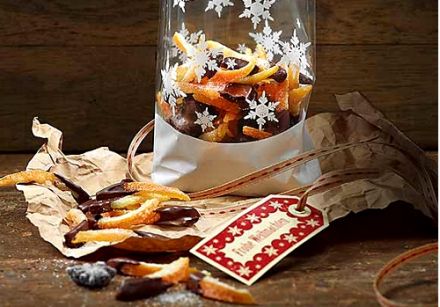 Candied Orange Peel with Chocolate