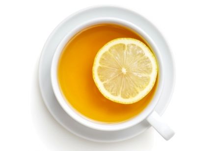 Fat burning green tea with lemon