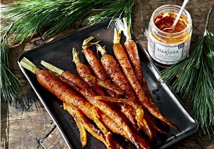 Honey & Harissa Roasted Carrots