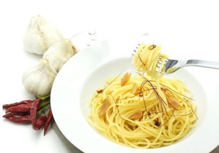 Spaghetti with chili and Garlic