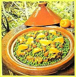 Lamb Tagine with Artichokes and Peas