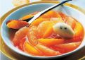 Citrus Nage with Pear and Passion Fruit Sorbet 