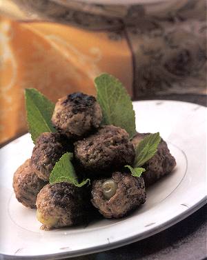 Lamb Meatballs Stuffed with Grapes and Cumin