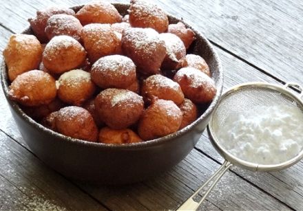 Fritule, Croatian Doughnuts Flavored with Brandy and Lemon Zest