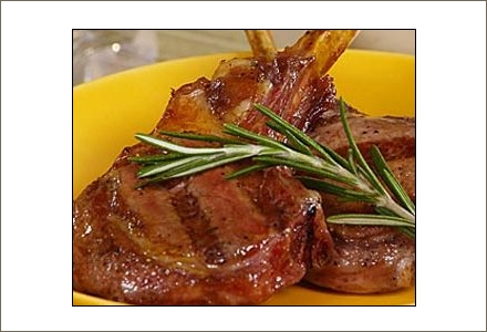 Quick Grilled Lamb Chops with Ginger and Honey