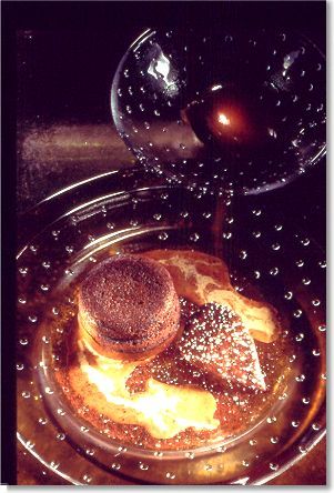 Warm Chocolate Gourmandises with Bitter Chocolate Sorbet