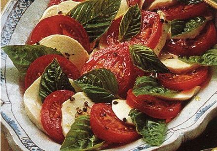 Caprese Salad (Insalata caprese - mozzarella di buffala with Tomatoes and Basil) 1