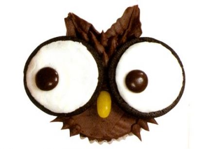 Chocolate Spooky Owl Cupcakes 1